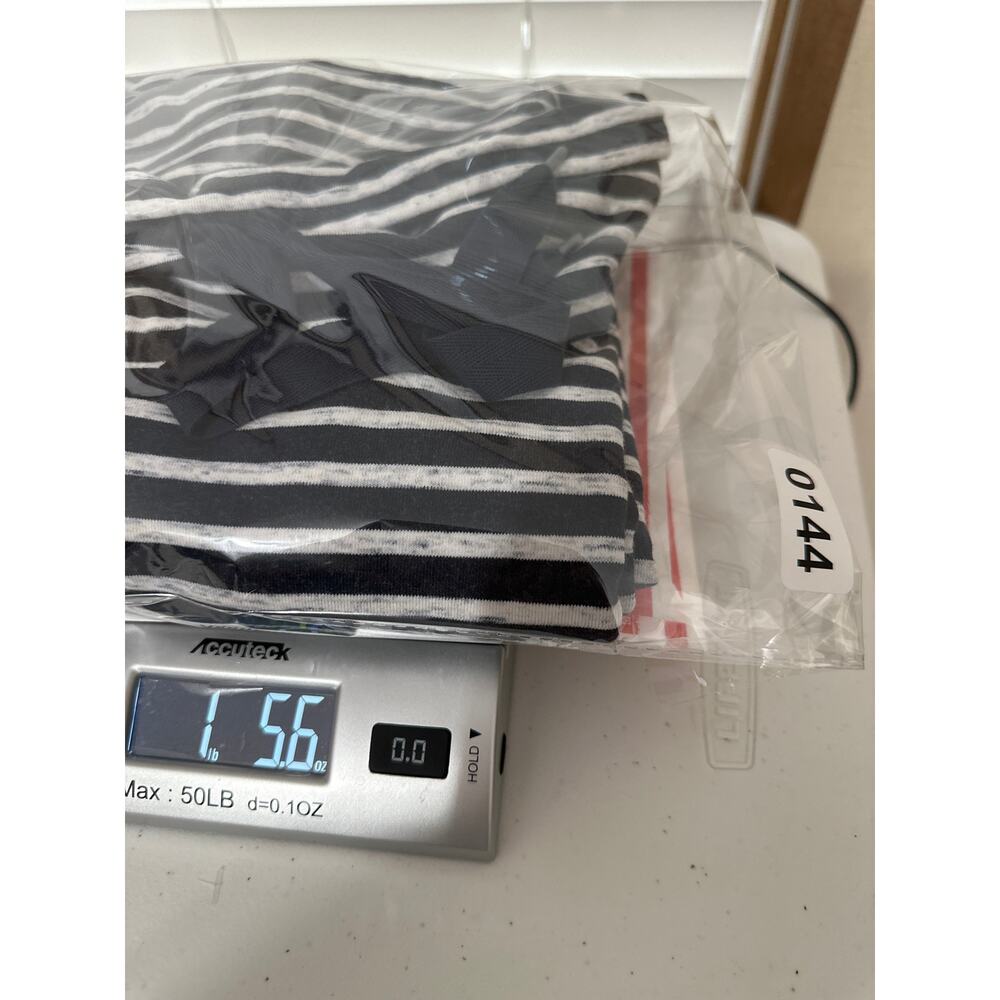 SOFT TERRY COWLNECK DRESS - STRIPE-M - Picture 9 of 9